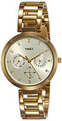 Timex Fashion Analog Gold Dial Women's Watch TW000X208