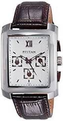 Titan White Dial Chronograph Men's Watch 1679SL01