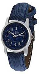 Dezine Analogue Blue Dial Womens Leather Watch DZ LR060 BLU BLU