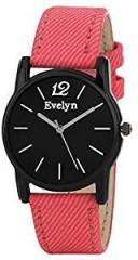 Evelyn Analogue Black Dial Girl's Watch