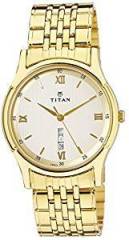 Titan White/Silver Dial Men's Analog Watch 1636YM02