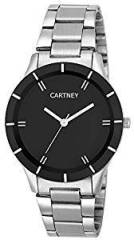 CARTNEY Colors Analog Steel Strap Black Dial Women Watch CTYBK1STL