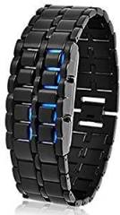 Felizo Digital Black Dial LED Unisex Watch Blue LED16 FZR