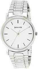 Sonata Analog White Dial Men's Watch ND1013SM01