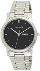 Sonata Analog Black Dial Men's Watch NC1013SM04