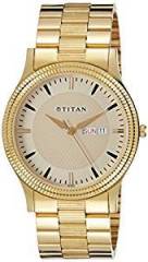 Titan Analog Gold Dial Men's Watch NK1650YM04