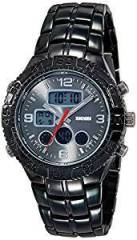 Skmei Analog Digital Black Dial Unisex Watch 1030BB