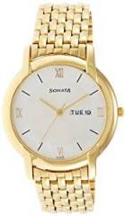 Sonata Analog White Dial Men's Watch NF7954YM01J