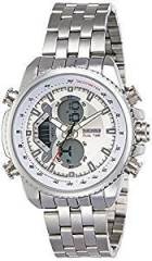 Skmei Analog Digital White Dial Unisex Watch 0993SW