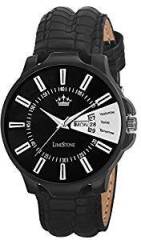 Limestone Finity Series with Day & Date Analogue Black Dial Boys And Mens Watch LS2655