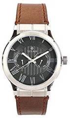 Titan Purple Collection Black Dial Mens Analog Watch 90051SL01J