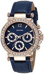 ADAMO Multifunction Analogue Blue Dial Women Wrist Watch A208KB05