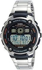 Casio Youth World time Digital Black Dial Men's Watch AE 2000WD 1AVDF D084