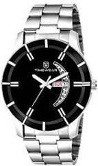 TIMEWEAR Day Date Functioning Arrow Black Dial Chain Watch for Men