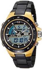 Skmei Analog Digital Multi Colour Dial Unisex Watch 1016BBGO