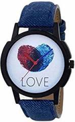 Swadesi Stuff Quartz Movement Analogue Blue Leather Strap White Dial Unisex Watch