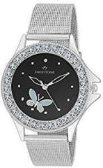 Swisstone Analogue Black Dial Girl's and Women's Watch VOGLR501 BLK CH