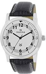 Maxima Analog White Dial Men's Watch 44670LMGI