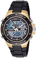 Skmei Analogue Digital Black Dial Men's Watch 1016