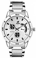 Espoir Analogue White Dial Men's Watch ES109