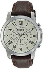 Fossil Chronograph Beige Dial Men's Watch FS4735