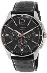 Casio Enticer Chronograph Black Dial Men's Watch MTP 1374L 1AVDF