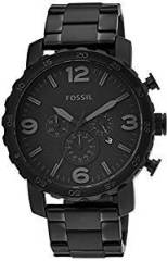 Fossil Nate Chronograph Black Dial Men's Watch JR1401I