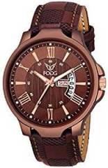 Fogg Brown Day and Date Men's Watch 1164 BR