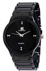 SHVAS Black Round Dial Analog Exclusive Unisex Watch KALIMA