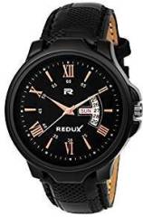 Redux Black Dial Day and Date Functioning Men's Watch RWS0232S