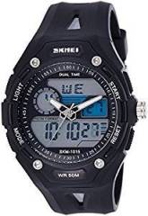 Skmei Analog Digital Black Dial Unisex Watch 1015BW