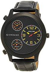 Giordano Chronograph Multi Colored Dial Men's Watch 60068 Black/Yellow