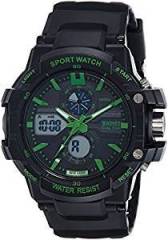 SKMEI Analog Digital Green Dial Men's Watch AD0990 BK Green