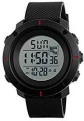 Skmei Special Digital Display Sport 5ATM waterproof Stainless Steel Back watch for Men & Women 1213 Black