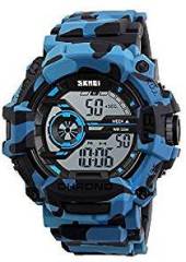 Skmei Multifunction Chronograph Military Blue Digital Sports Watch For Men Camo Blue