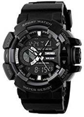 Skmei Analogue Digital Black Dial Men's & Boy's Watch Avs5632