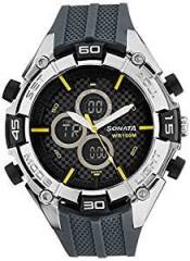 Sonata Ocean Series III Analog Digital Multi Color Dial Unisex Watch 77028PP01J