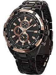 Curren Analogue Black Dial Men's Watch CUR012