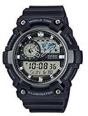 Casio Youth Combination Analog Digital Black Dial Men's Watch AEQ 200W 1AVDF