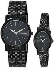 Sonata Analog Black Dial Unisex Watch 11418100NM01