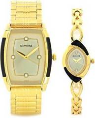 Sonata Analog Gold Dial Unisex's Watch NK70808069YM02