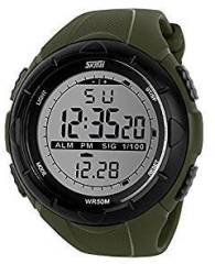 SKMEI Analog Digital Dial Men's Watch DG1025 GENT SIZE ARMY GREEN