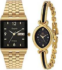 Espoir Analogue Multicolor Dial Men's & Women's Combo Watch 1918 Shruti