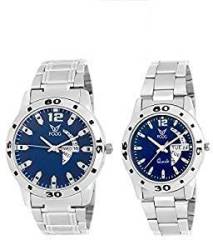 Fogg Analogue Blue Dial Unisex Watch Fogg Analog 5039 BL Couple Watch Combo