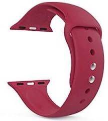 House of Quirk iWatch Band 42mm Silicone Strap Maroon Watch NOT Included