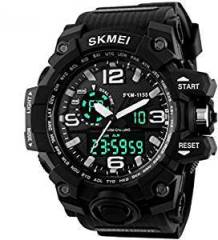 SKMEI Analog Digital Black Dial Men's Watch AD1155 BK WHITE