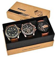 Espoir Combo of 3 Cool Blk Kranti Analogue Multicolor Dial Mens Watches Combo Cool Blk Kranti