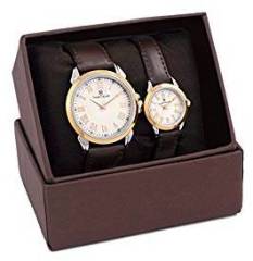 H Timewear Analogue Beige Dial Unisex Watch