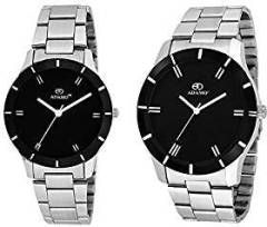 Adamo 803 804Sm02 Combo Analog Watches Black For Unisex