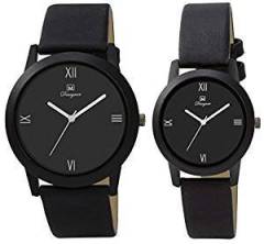 Om Designer Analogue Black Dial Men & Women Couple Watch OM Unisex BL 11